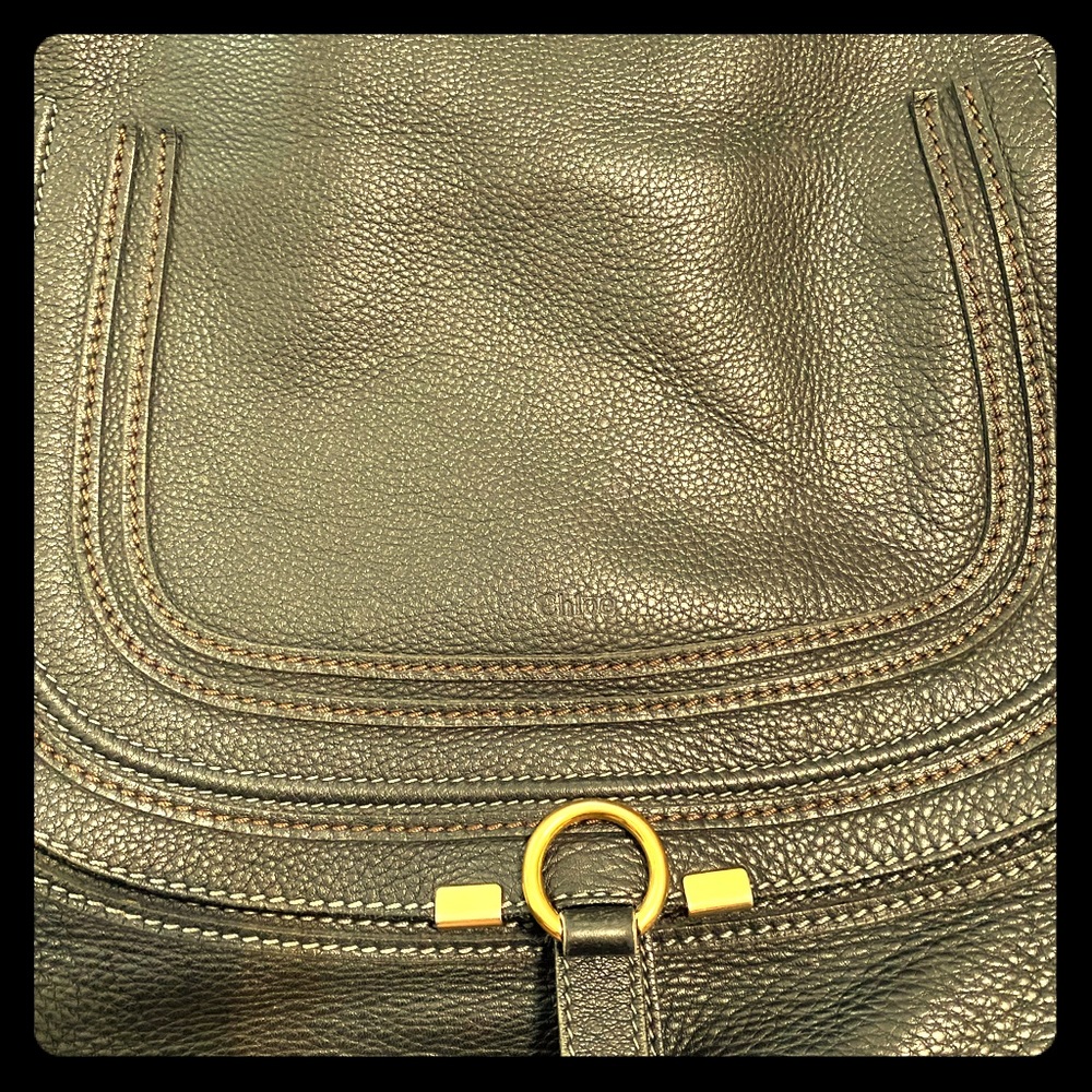 Chloe Large Marcie Black Handbag